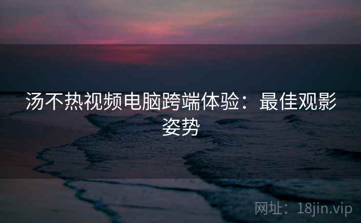 汤不热视频电脑跨端体验：最佳观影姿势